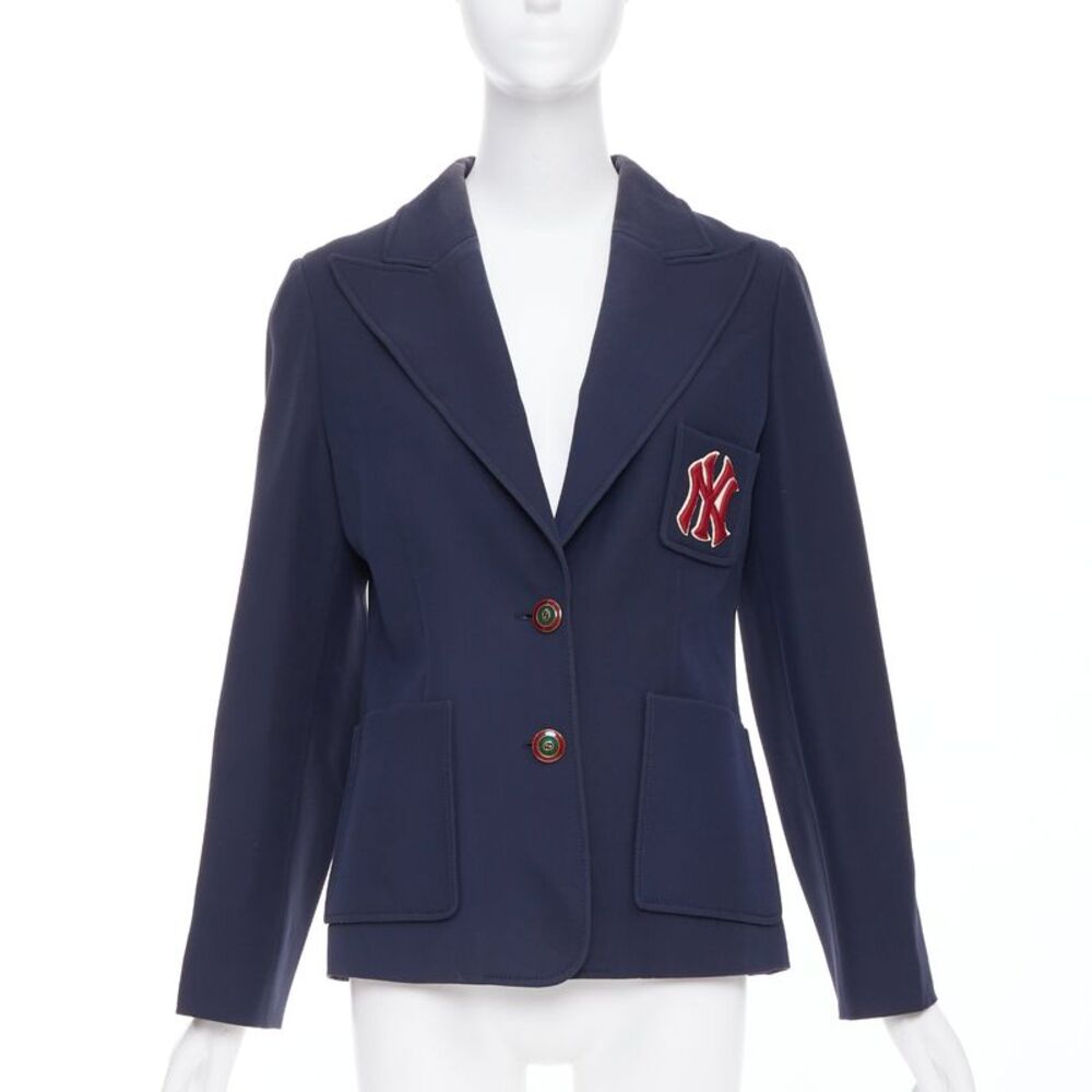 Gucci NY Yankees Wool Silk Blazer